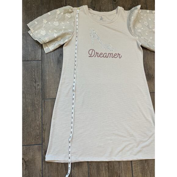 Disney Parks Cinderella Bedazzled‎ Slipper Dreamer Cream Dress Women’s Large - Picture 5 of 6